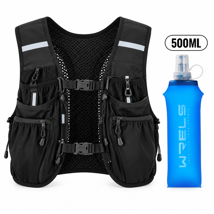 1-ZAVORA Running Hydration Vest + 500ml Soft Flask